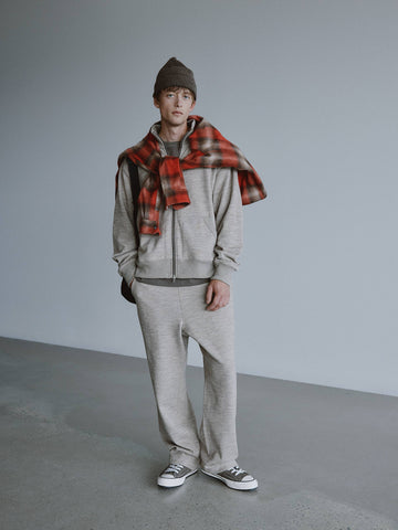 HAVEN Roam Sweatpant - Fog Wool Cotton Terry Charcoal, Sweatpants