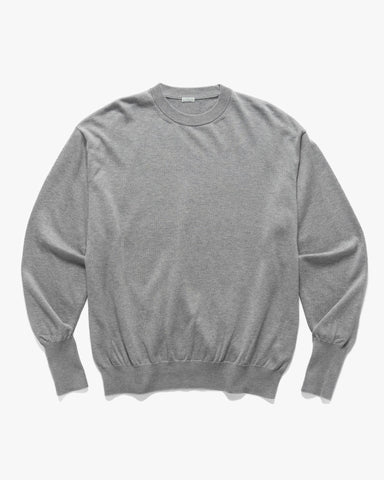 A.PRESSE Cotton Knit L/S T-Shirt Grey, Sweatshirts