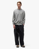 A.PRESSE Cotton Knit L/S T-Shirt Grey, Sweatshirts