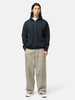 A.PRESSE Sailor Hood Half Zip Sweatshirt Black, Hoodies