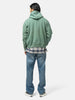 A.PRESSE Sailor Hood Half Zip Sweatshirt Green, Hoodies