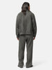 A.PRESSE Vintage Black Chambray Work Pants Black, Pants