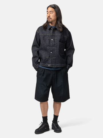 A.PRESSE Vintage Chino Shorts Black, Shorts