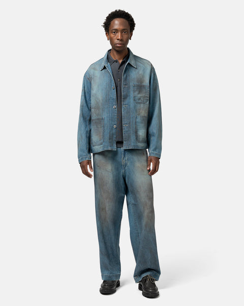 A.PRESSE Vintage Denim Coverall Jacket Indigo, Denim Jackets