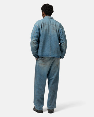 A.PRESSE Vintage Denim Coverall Jacket Indigo, Denim Jackets