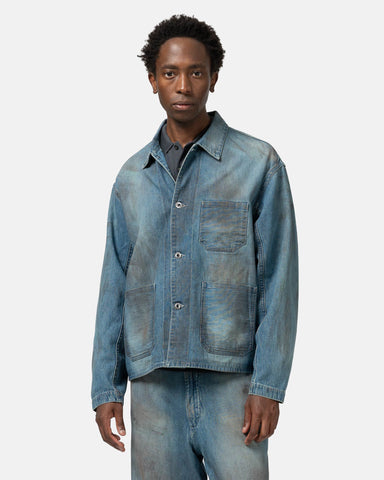 A.PRESSE Vintage Denim Coverall Jacket Indigo, Denim Jackets