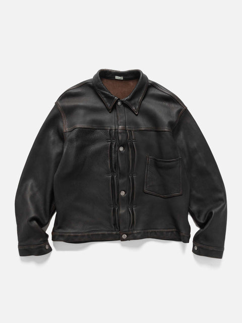 A.PRESSE Vintage Leather 1st Type Jacket Brown, Leather Jackets