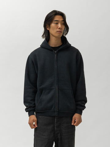 A.PRESSE Vintage Zip Sweat Hoodie Black, Hoodies