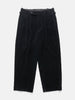 A.PRESSE Wool Corduroy Wide Tapered Trousers Black, Pants