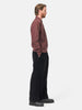 A.PRESSE Wool Corduroy Wide Tapered Trousers Black, Pants