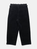 A.PRESSE Wool Corduroy Wide Tapered Trousers Black, Pants