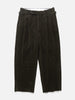 A.PRESSE Wool Corduroy Wide Tapered Trousers Khaki, Pants