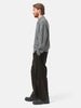 A.PRESSE Wool Corduroy Wide Tapered Trousers Khaki, Pants