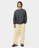 A.PRESSE Wool Cotton High Gauge Crew Neck Sweater Gray, Sweatshirts