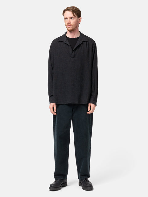 A.PRESSE-Wool-Skipper-Shirt-Charcoal-2