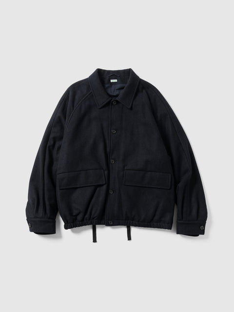 A.PRESSE Light Weight Cashmere Blouson Navy, Jackets