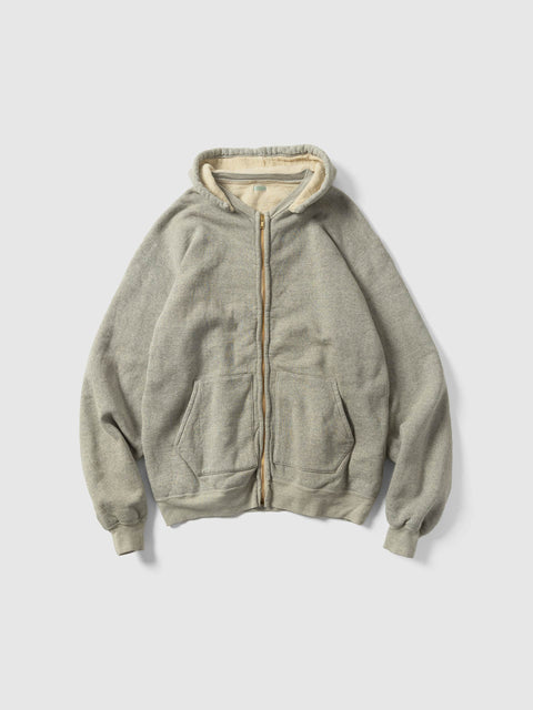 A.PRESSE Vintage Attached Hood Zip Parka Gray, Hoodies
