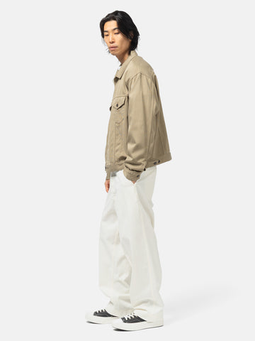 A.PRESSE Vintage Chino Trousers Natural, Pants