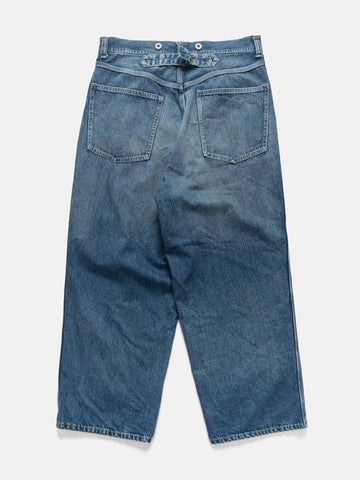 A.PRESSE Vintage Denim Logger Pants Indigo, Jeans