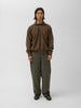 A.PRESSE Vintage Half Zip Sweatshirt Brown, Sweatshirts