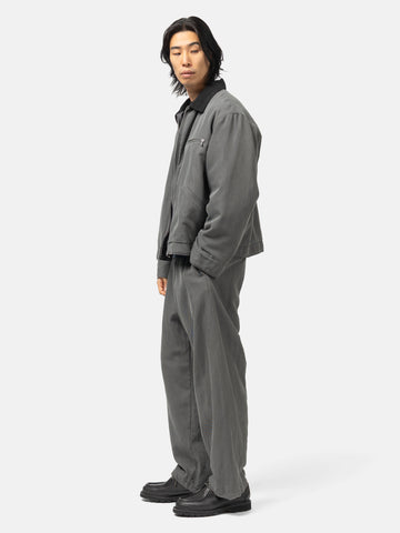 A.PRESSE Vintage Silk Cotton WW2 British Army Trousers Gray, Pants