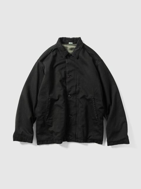 A.PRESSE Vintage US NAVY N-4 Deck Jacket Black, Jackets