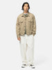 A.PRESSE Washed Silk Cotton Pique 3rd Type Jacket Beige, Denim Jackets