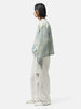 ANCELLM Damage Wide 5P Denim Pants White, Jeans