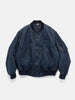 A.PRESSE Vintage Silk Flight Jacket Navy, Bomber Jackets