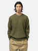 AURALEE Brushed Super Kid Mohair Knit P/O Olive, Sweaters