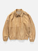 AURALEE Calf Hair Zip Blouson Beige, Jackets