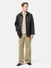 AURALEE Garment Dyed Finx Light Chino One-Tuck Wide Pants Beige, Pants