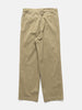 AURALEE Garment Dyed Finx Light Chino One-Tuck Wide Pants Beige, Pants