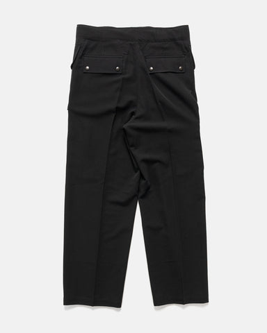 AURALEE Light Cotton Wool Viyella Cargo Pants Black, Pants