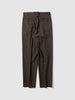 AURALEE Light Wool Max Gabardine Two-Tuck Slacks Dark Brown, Pants