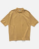 AURALEE Pima Cotton Heavy Pique Polo Khaki Beige, Shirts