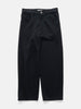 AURALEE Silk Nep Denim 5P Wide Pants Black, Pants