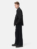 AURALEE Silk Nep Denim 5P Wide Pants Black, Pants