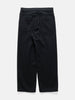 AURALEE Silk Nep Denim 5P Wide Pants Black, Pants
