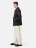 AURALEE Silk Nep Denim 5P Wide Pants Ivory White, Pants
