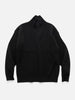 AURALEE Super Fine Wool Rib Knit Turtle Neck Black, Sweaters