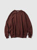 AURALEE Super High Gauge Sweat P/O Burgundy, Sweatshirts