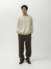 AURALEE Super High Gauge Sweat P/O Ivory White, Sweatshirts
