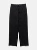 AURALEE Wool Cotton Linen Ox Drawstring Pants Black, Pants