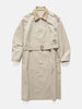 AURALEE Wool Max Canvas Coat Top Gray Beige, Coats