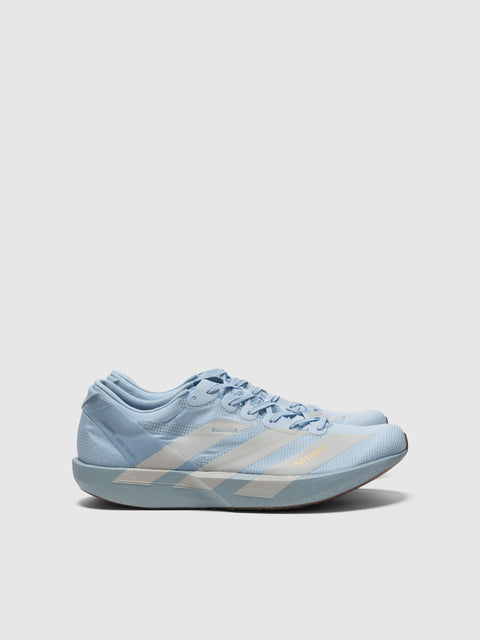 adidas x SATISFY ADIZERO ADIOS Easy Blue/Pearl Metallic, Sneakers
