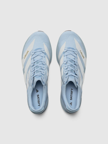 adidas x SATISFY ADIZERO ADIOS Easy Blue/Pearl Metallic, Sneakers
