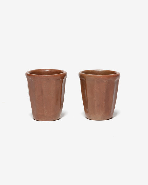 Apapacho World Espresso Cup (Pair) Clay & Beeswax Amber, Home Goods