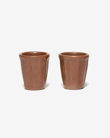 Apapacho World Espresso Cup (Pair) Clay & Beeswax Amber, Home Goods