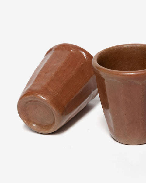 Apapacho World Espresso Cup (Pair) Clay & Beeswax Amber, Home Goods